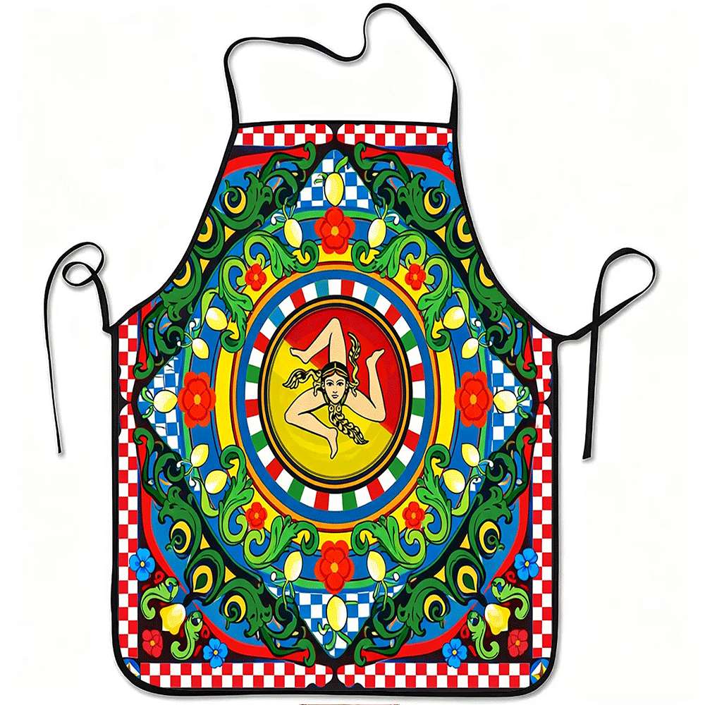 Kitchen Baking Gift Ideas - Grembiule a tema siciliano italiano, design