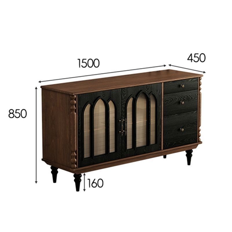 Kitchen Zain - Credenza da pranzo in legno massello