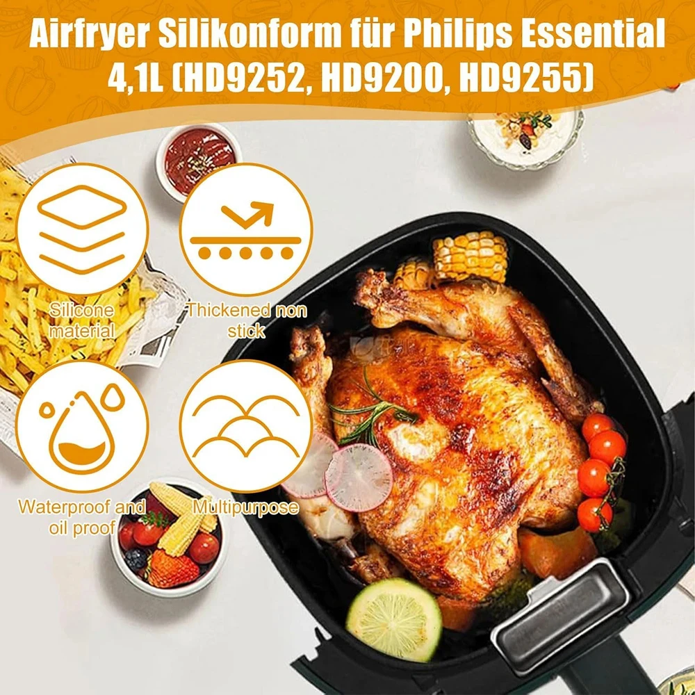 Stampo in silicone da 17 cm pe - Philips Air Fryer Hd9252 recensione e prezzo