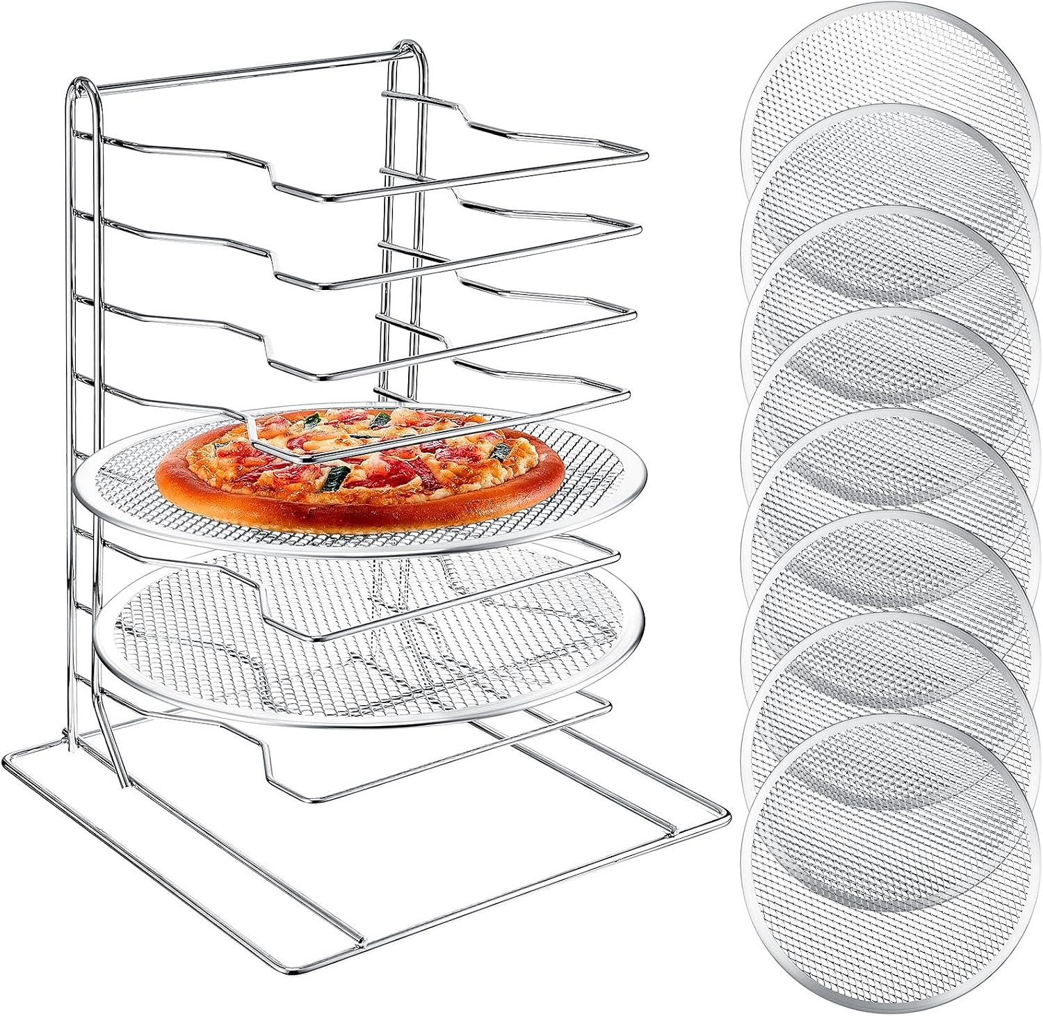 Supporto per pizza a 8 livelli - Kitchen Baking Rack recensione e prezzo