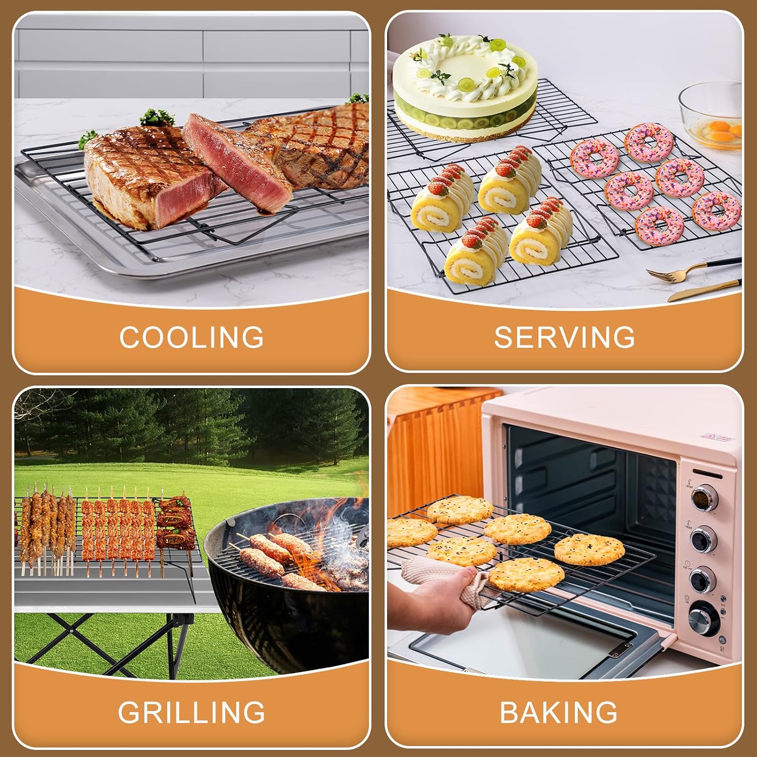 Scaffali di raffreddamento a 3 - Kitchen Baking Supplies recensione e prezzo