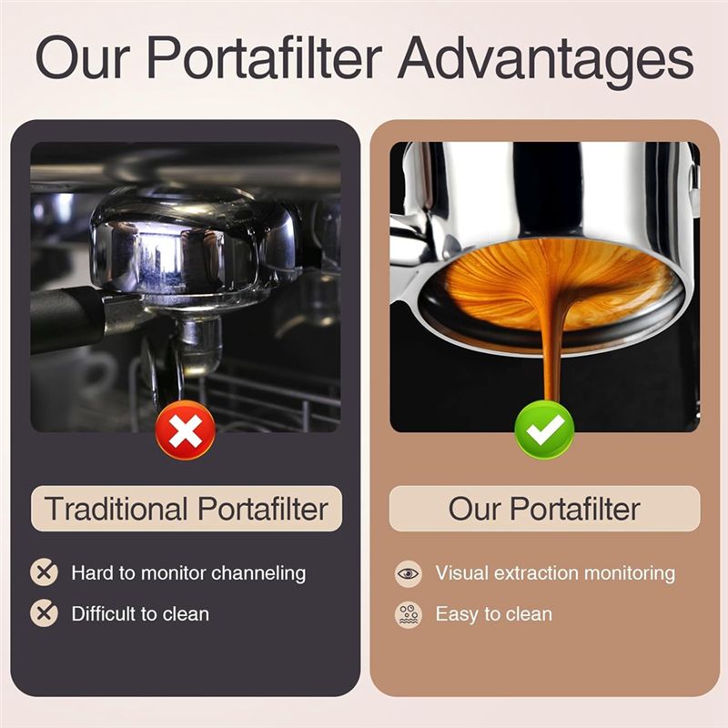 Portafiltro senza fondo ABUN d - Breville Espresso Barista Express recensione e prezzo