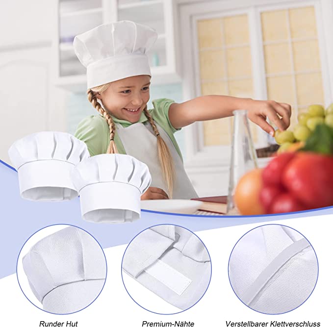 Set di 4 Cappelli da Cuoco per - Baking Kitchen Design recensione e prezzo